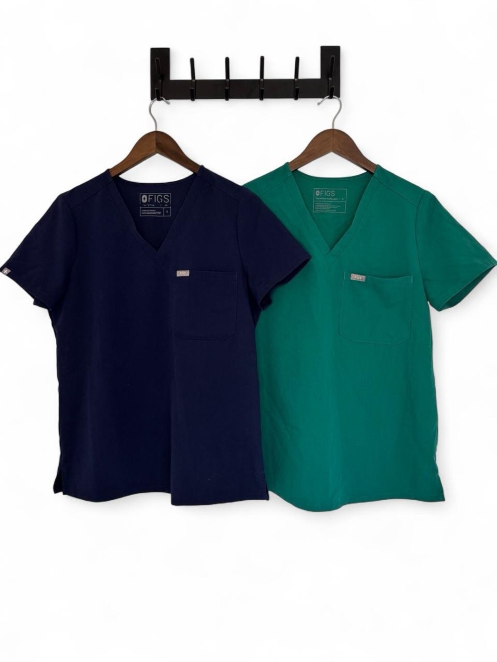 FIGS Scrubs Blue Green Top Bundle Healthcare Medical Size Small Technical Comfy